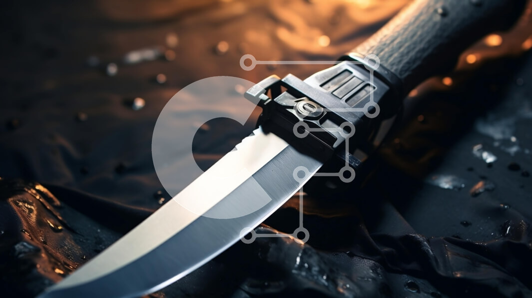 Intra Συλλεκτικό Ξύλινο Παζλ Plywood  4mm - Υγρό μαχαίρι σε σταγόνες νερού Σε Ξύλινο Κουτί - Διαστάσεις: 10x10 cm – 25 κομμάτια