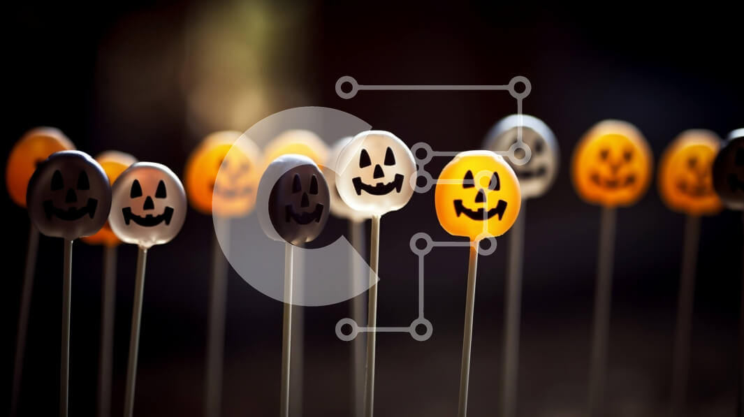 Intra Συλλεκτικό Ξύλινο Παζλ Plywood  4mm - Γλειφιτζούρια με θέμα το Halloween σε διάφορα χρώματα και σχήματα Σε Ξύλινο Κουτί - Διαστάσεις Puzzle: 10x10 cm – 25 κομμάτια