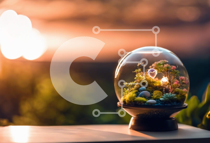 Intra Συλλεκτικό Ξύλινο Παζλ Plywood  4mm - Γυάλινη διακόσμηση θόλου με φυτά και λουλούδια Σε Ξύλινο Κουτί - Διαστάσεις Puzzle: 10x10 cm – 25 κομμάτια