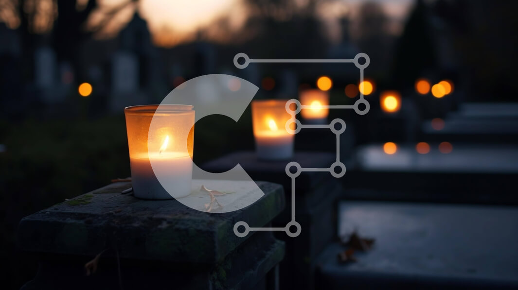 Intra Συλλεκτικό Ξύλινο Παζλ Plywood  4mm - Κεριά νεκροταφείων σε τσιμεντόλιθους Σε Ξύλινο Κουτί - Διαστάσεις Puzzle: 10x10 cm – 25 κομμάτια