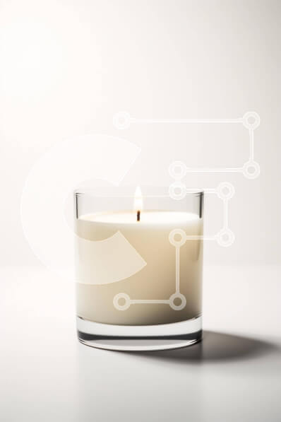 Intra Συλλεκτικό Ξύλινο Παζλ Plywood  4mm - Αναμμένο κερί σε άδειο ποτήρι Σε Ξύλινο Κουτί - Διαστάσεις: 10x10 cm – 25 κομμάτια