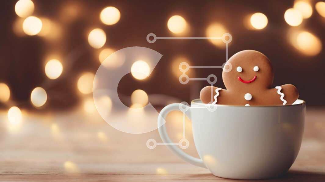 Intra Συλλεκτικό Ξύλινο Παζλ Plywood  4mm - Άνδρας με μελόψωμο στη διακόσμηση Χριστουγέννων Κυπέλλου Σε Ξύλινο Κουτί - Διαστάσεις: 10x10 cm – 25 κομμάτια