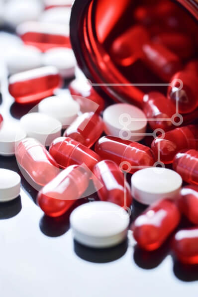 Intra Συλλεκτικό Ξύλινο Παζλ Plywood  4mm - Χυμένο χάπι Κάψουλες για ιατρική θεραπεία Σε Ξύλινο Κουτί - Διαστάσεις Puzzle: 10x10 cm – 25 κομμάτια