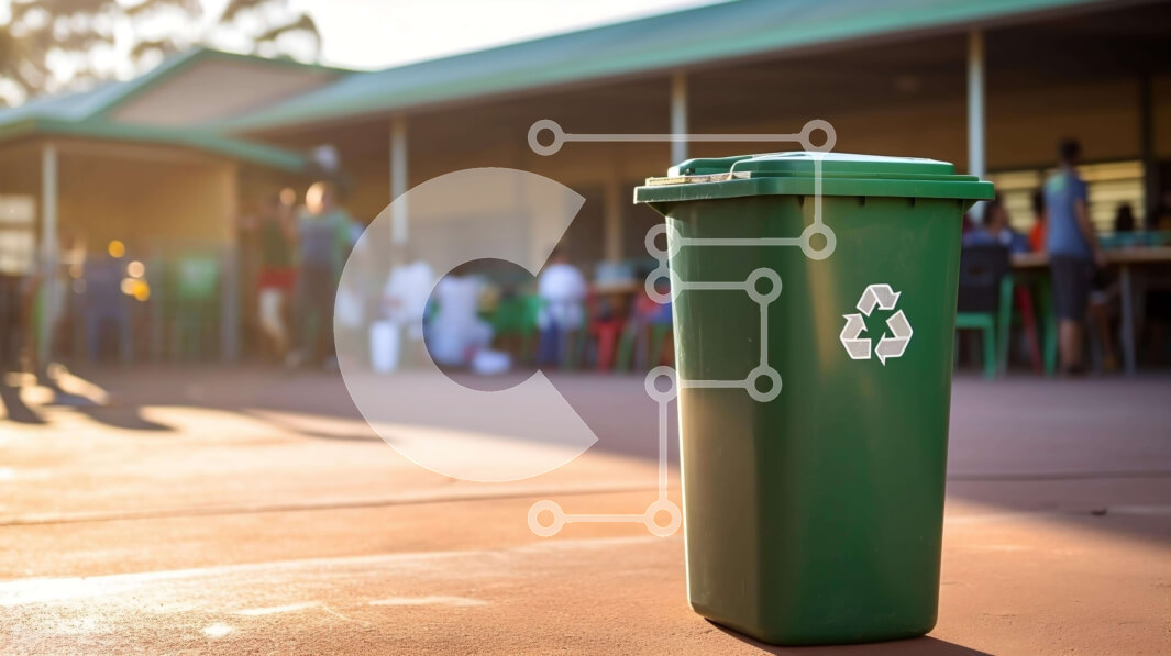 Intra Συλλεκτικό Ξύλινο Παζλ Plywood  4mm - Πράσινος Κάδος Ανακύκλωσης σε Κοινοτικό περιβάλλον Σε Ξύλινο Κουτί - Διαστάσεις: 10x10 cm – 25 κομμάτια