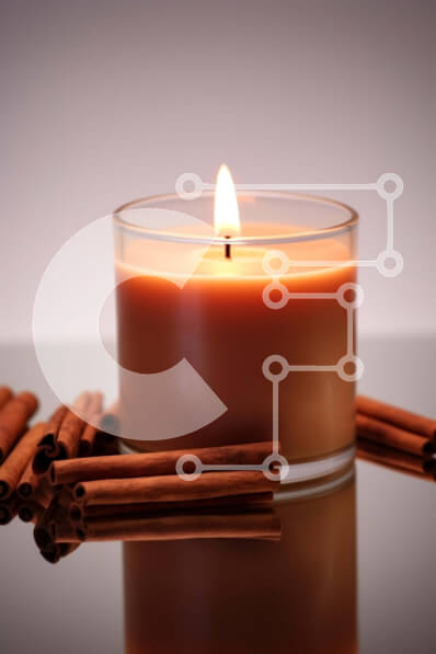 Intra Συλλεκτικό Ξύλινο Παζλ Plywood  4mm - Κερί με ξυλάκια κανέλας Σε Ξύλινο Κουτί - Διαστάσεις Puzzle: 10x10 cm – 25 κομμάτια