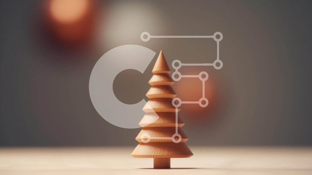 Intra Συλλεκτικό Ξύλινο Παζλ Plywood  4mm - Ξύλινο στολίδι δέντρου στο τραπέζι με θολό φόντο Σε Ξύλινο Κουτί - Διαστάσεις: 10x10 cm – 25 κομμάτια