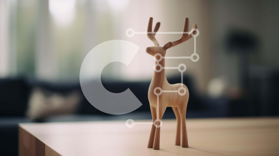 Intra Συλλεκτικό Ξύλινο Παζλ Plywood  4mm - Ξύλινο ειδώλιο ελαφιού σε τραπέζι σε ανοιχτό χώρο Σε Ξύλινο Κουτί - Διαστάσεις: 10x10 cm – 25 κομμάτια