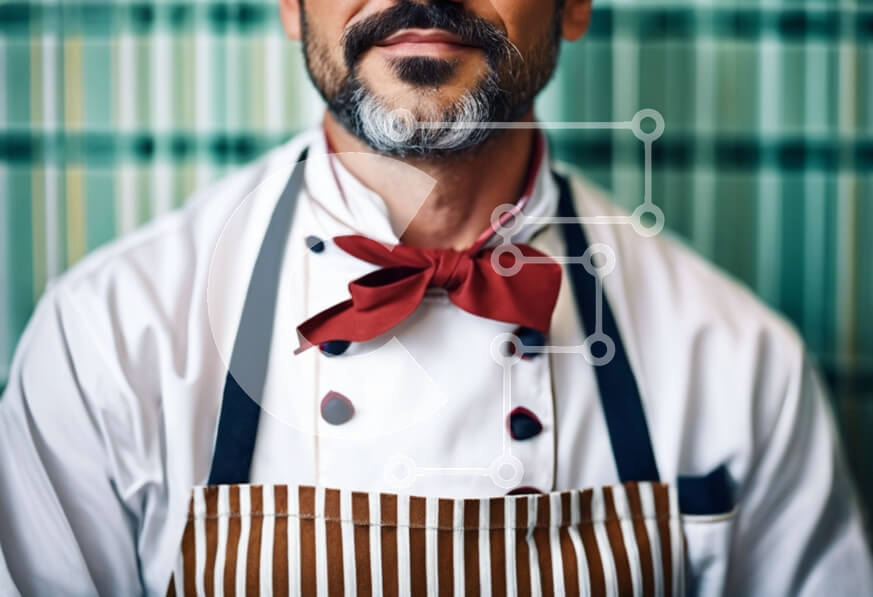 Intra Συλλεκτικό Ξύλινο Παζλ Plywood  4mm - Σεφ με φόρμες και καπέλο Σε Ξύλινο Κουτί - Διαστάσεις Puzzle: 10x10 cm – 25 κομμάτια