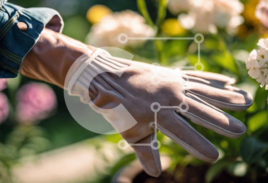 Intra Συλλεκτικό Ξύλινο Παζλ Plywood  4mm - Άτομο που φροντίζει τα λουλούδια σε γλάστρες σε έναν κήπο Σε Ξύλινο Κουτί - Διαστάσεις: 10x10 cm – 25 κομμάτια