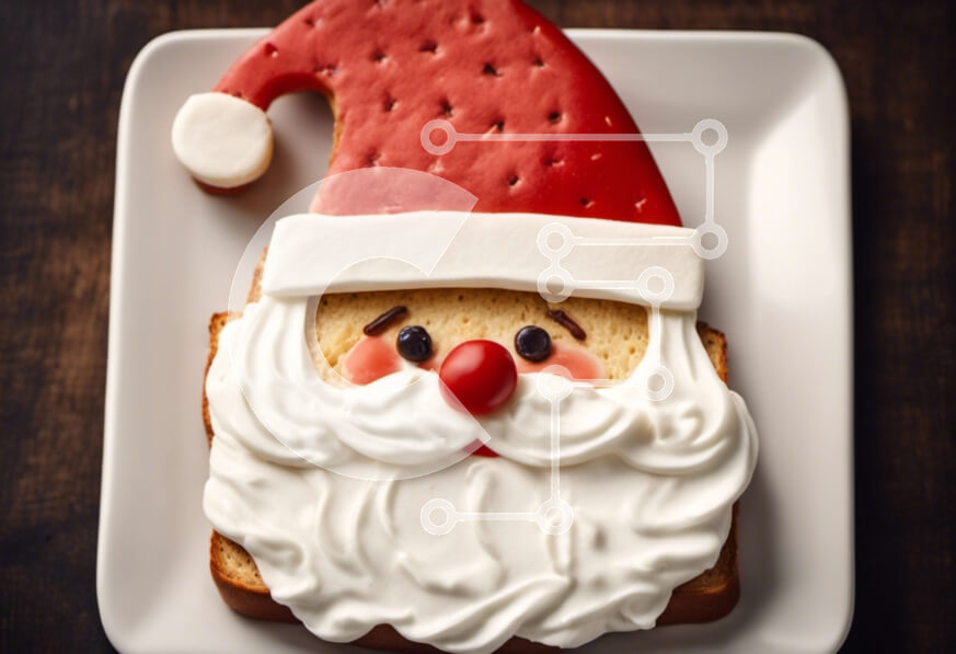 Σετ των 2 Intra Συλλεκτικό Ξύλινο Παζλ Plywood  4mm - Ψωμί Άγιου Βασίλη με διακόσμηση παγετού Σε Ξύλινο Κουτί - Διαστάσεις: 10x10 cm – 25 κομμάτια