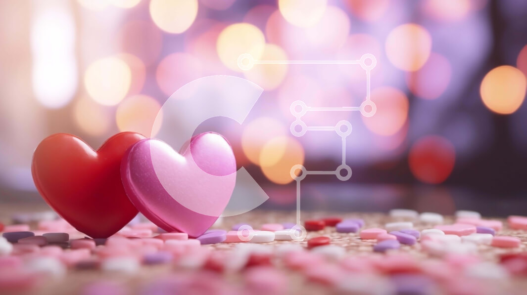 Intra Συλλεκτικό Ξύλινο Παζλ Plywood  4mm - Ειδώλια σε σχήμα καρδιάς με πολύχρωμα ψεκάσματα Σε Ξύλινο Κουτί - Διαστάσεις: 10x10 cm – 25 κομμάτια