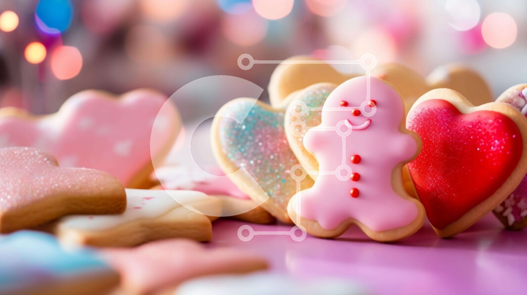 Σετ των 2 Intra Συλλεκτικό Ξύλινο Παζλ Plywood  4mm - Διάφορα διακοσμημένα μπισκότα Σε Ξύλινο Κουτί - Διαστάσεις: 10x10 cm – 25 κομμάτια