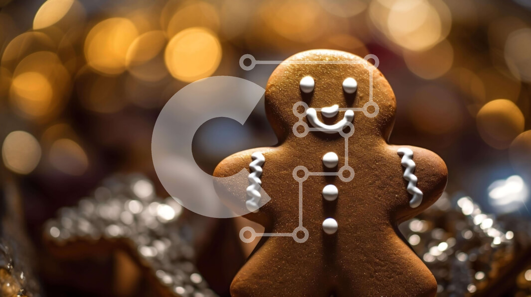 Intra Συλλεκτικό Ξύλινο Παζλ Plywood  4mm - Gingerbread Man με Icing and Frosting Decorations Σε Ξύλινο Κουτί - Διαστάσεις Puzzle: 10x10 cm – 25 κομμάτια