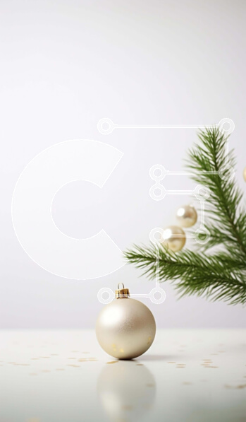 Intra Συλλεκτικό Ξύλινο Παζλ Plywood  4mm - Κλαδί Χριστουγεννιάτικου Δέντρου με στολίδια και στολίδια Σε Ξύλινο Κουτί - Διαστάσεις: 10x10 cm – 25 κομμάτια