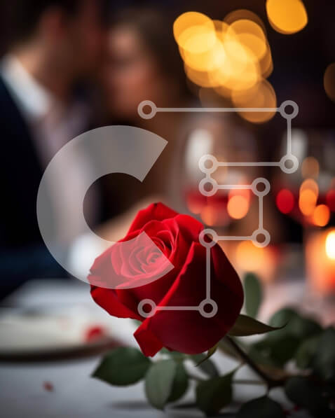 Intra Συλλεκτικό Ξύλινο Παζλ Plywood  4mm - Ρομαντικό δείπνο με κρασί και φως των κεριών Σε Ξύλινο Κουτί - Διαστάσεις Puzzle: 10x10 cm – 25 κομμάτια