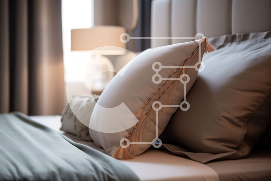 Intra Συλλεκτικό Ξύλινο Παζλ Plywood  4mm - Άνετο κρεβάτι με δύο μαξιλάρια και μια απαλή κουβέρτα Σε Ξύλινο Κουτί - Διαστάσεις Puzzle: 10x10 cm – 25 κομμάτια