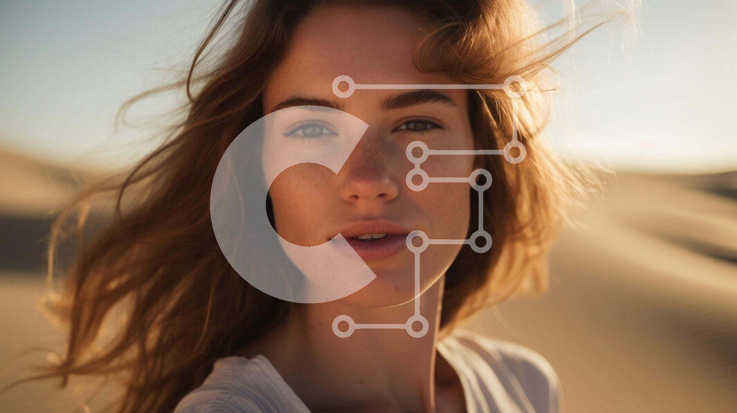 Intra Συλλεκτικό Ξύλινο Παζλ Plywood  4mm - Ξανθή γυναίκα στους αμμόλοφους Σε Ξύλινο Κουτί - Διαστάσεις: 10x10 cm – 25 κομμάτια