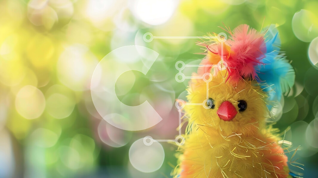 Intra Συλλεκτικό Ξύλινο Παζλ Plywood  4mm - Κίτρινο γεμιστό κοτόπουλο για τον εορτασμό του Πάσχα Σε Ξύλινο Κουτί - Διαστάσεις: 10x10 cm – 25 κομμάτια