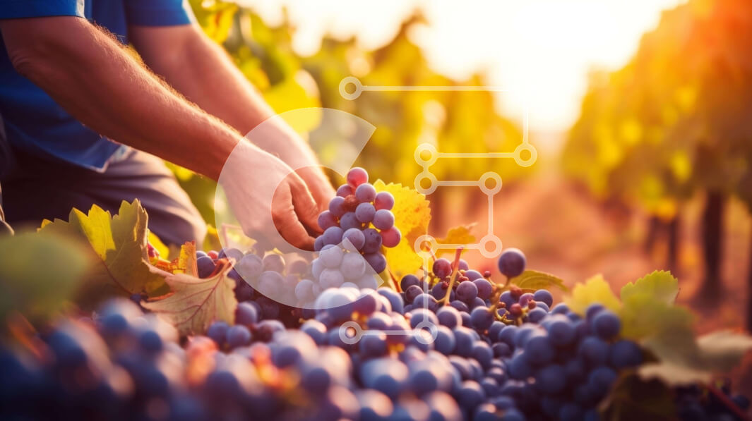 Intra Συλλεκτικό Ξύλινο Παζλ Plywood  4mm - Τρύγος σταφυλιών στον Αμπελώνα Σε Ξύλινο Κουτί - Διαστάσεις: 10x10 cm – 25 κομμάτια