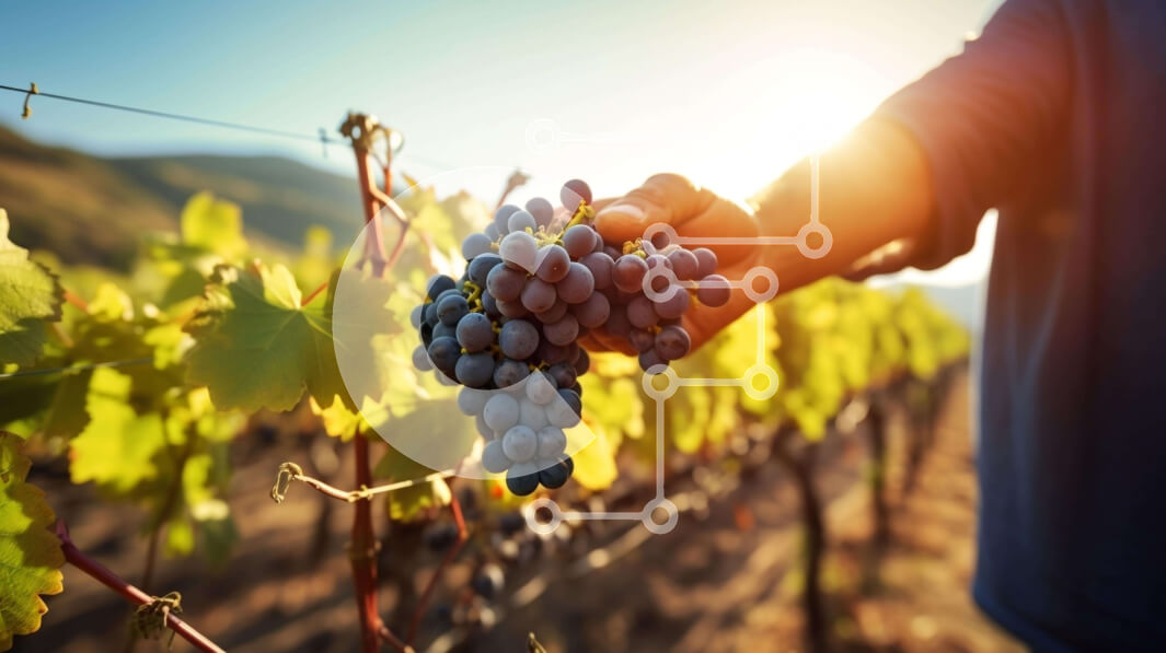 Intra Συλλεκτικό Ξύλινο Παζλ Plywood  4mm - Τρύγος σταφυλιών σε έναν αμπελώνα Σε Ξύλινο Κουτί - Διαστάσεις: 10x10 cm – 25 κομμάτια