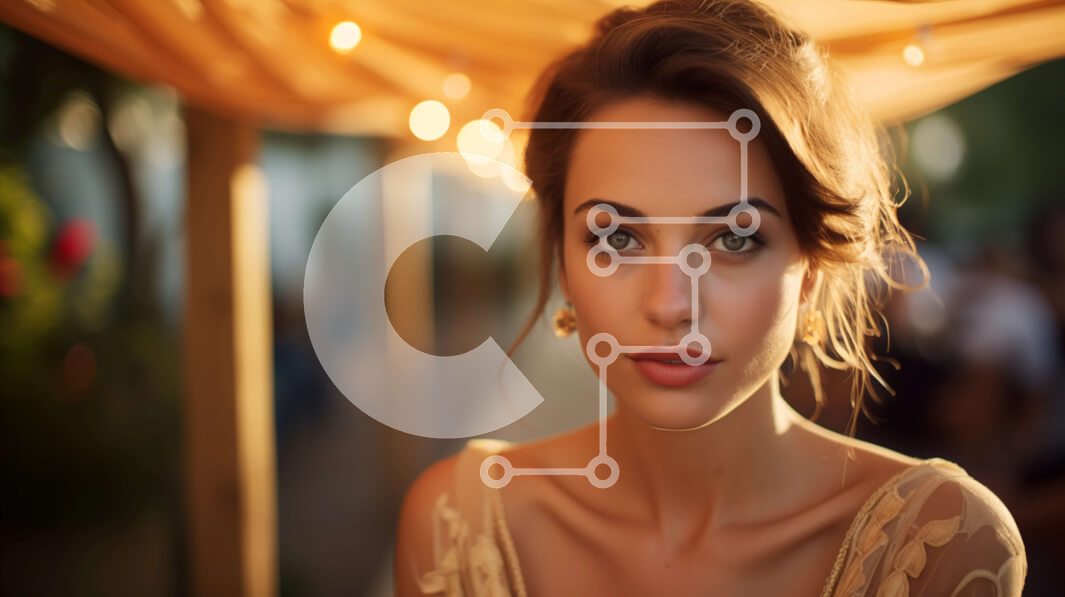 Intra Συλλεκτικό Ξύλινο Παζλ Plywood  4mm - Κομψή γυναίκα με χρυσό φόρεμα με ομπρέλα Σε Ξύλινο Κουτί - Διαστάσεις Puzzle: 10x10 cm – 25 κομμάτια