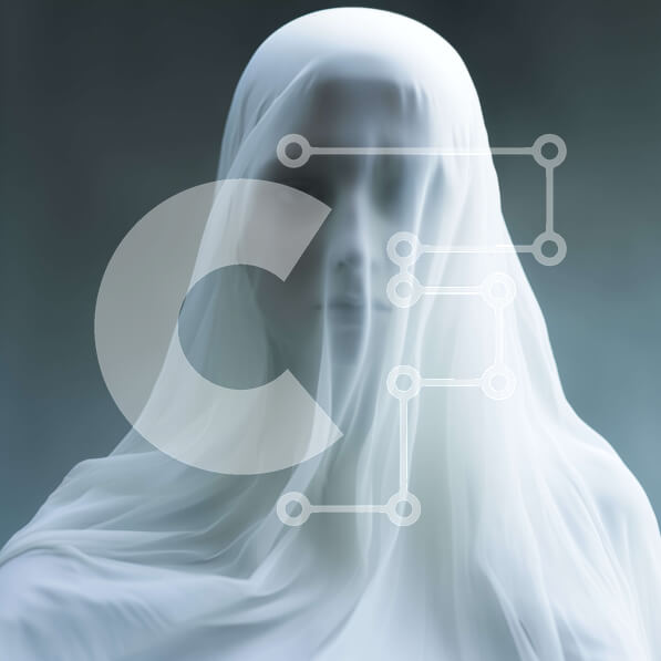 Intra Συλλεκτικό Ξύλινο Παζλ Plywood  4mm - Φανταστική γυναίκα με τα λευκά που κοιτάζει επίμονα την κάμερα Σε Ξύλινο Κουτί - Διαστάσεις Puzzle: 10x10 cm – 25 κομμάτια