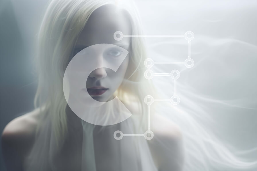 Intra Συλλεκτικό Ξύλινο Παζλ Plywood  4mm - Ξανθιά γυναίκα με μακριά ίσια μαλλιά Σε Ξύλινο Κουτί - Διαστάσεις Puzzle: 10x10 cm – 25 κομμάτια