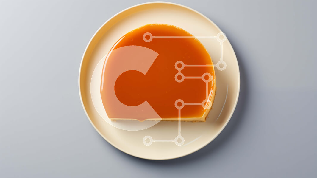 Σετ των 2 Intra Συλλεκτικό Ξύλινο Παζλ Plywood  4mm - Νόστιμο κομμάτι κέικ με σάλτσα καραμέλας Σε Ξύλινο Κουτί - Διαστάσεις: 10x10 cm – 25 κομμάτια