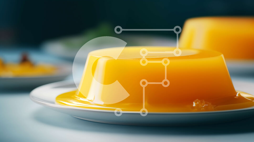 Σετ των 2 Intra Συλλεκτικό Ξύλινο Παζλ Plywood  4mm - Λαχταριστά επιδόρπια με ζελέ πορτοκαλιού Σε Ξύλινο Κουτί - Διαστάσεις: 10x10 cm – 25 κομμάτια