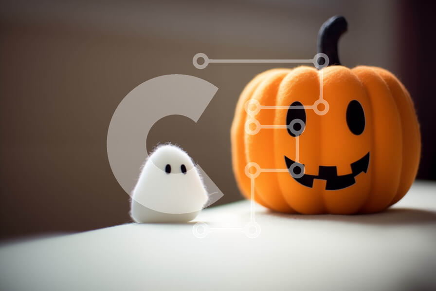 Intra Συλλεκτικό Ξύλινο Παζλ Plywood  4mm - Παιχνίδι φάντασμα και κολοκύθα για αποκριάτικες διακοσμήσεις Σε Ξύλινο Κουτί - Διαστάσεις Puzzle: 10x10 cm – 25 κομμάτια