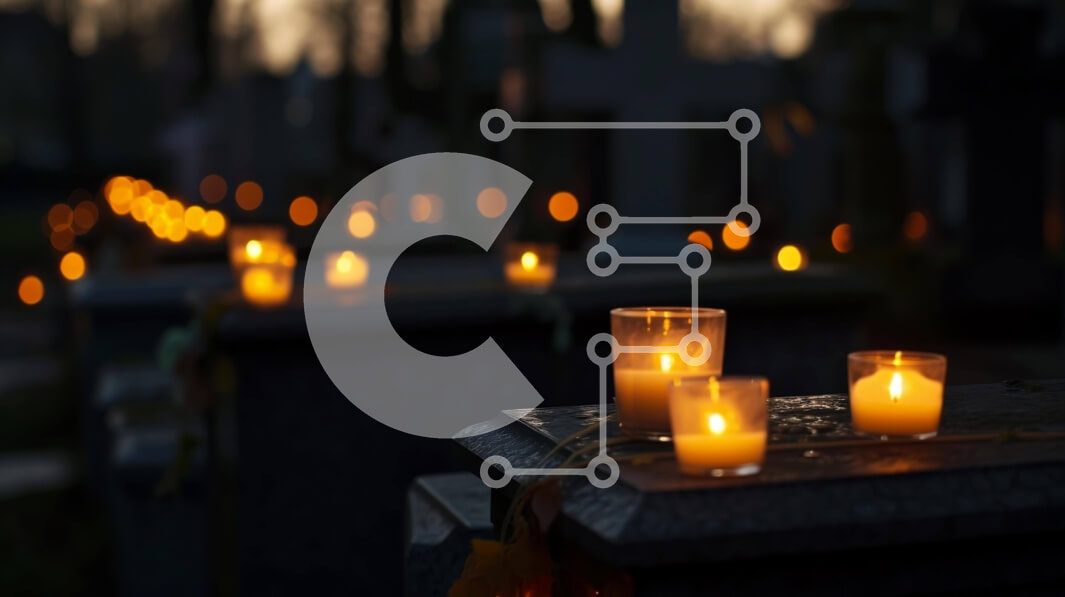 Intra Συλλεκτικό Ξύλινο Παζλ Plywood  4mm - Αναμμένα κεριά σε ταφόπλακες σε νεκροταφείο Σε Ξύλινο Κουτί - Διαστάσεις Puzzle: 10x10 cm – 25 κομμάτια