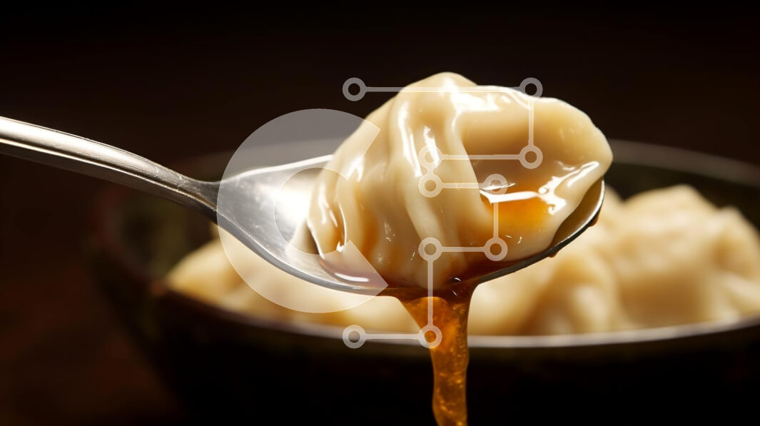 Σετ των 2 Intra Συλλεκτικό Ξύλινο Παζλ Plywood  4mm - Γλυκό σιρόπι με κουτάλι σε ζυμαρικά Σε Ξύλινο Κουτί - Διαστάσεις: 10x10 cm – 25 κομμάτια