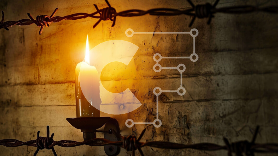 Intra Συλλεκτικό Ξύλινο Παζλ Plywood  4mm - Αναμμένο κερί ενάντια σε συρματοπλέγματα Σε Ξύλινο Κουτί - Διαστάσεις: 10x10 cm – 25 κομμάτια