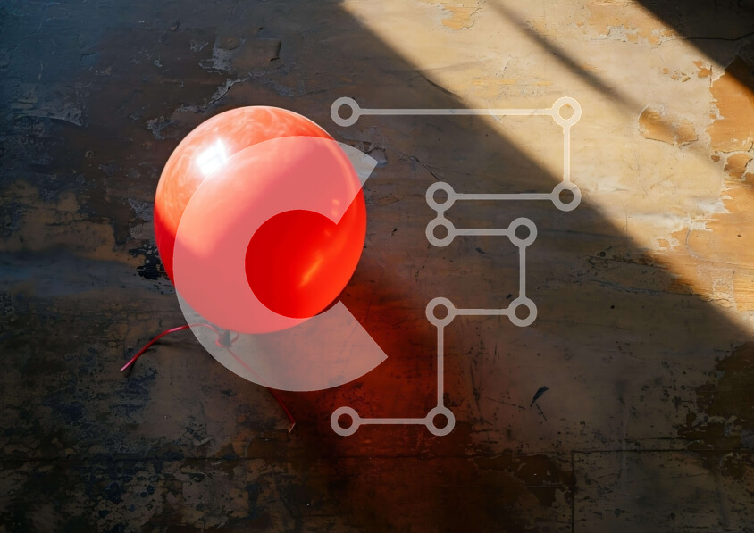 Intra Συλλεκτικό Ξύλινο Παζλ Plywood  4mm - Μυστηριώδες κόκκινο μπαλόνι Σε Ξύλινο Κουτί - Διαστάσεις: 10x10 cm – 25 κομμάτια