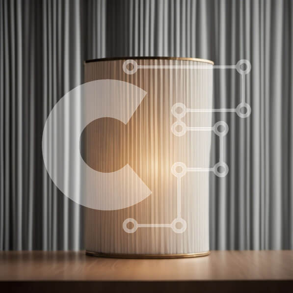 Intra Συλλεκτικό Ξύλινο Παζλ Plywood  4mm - Λευκό γυάλινο επιτραπέζιο φωτιστικό σε δρύινο ξύλινο τραπέζι Σε Ξύλινο Κουτί - Διαστάσεις Puzzle: 10x10 cm – 25 κομμάτια