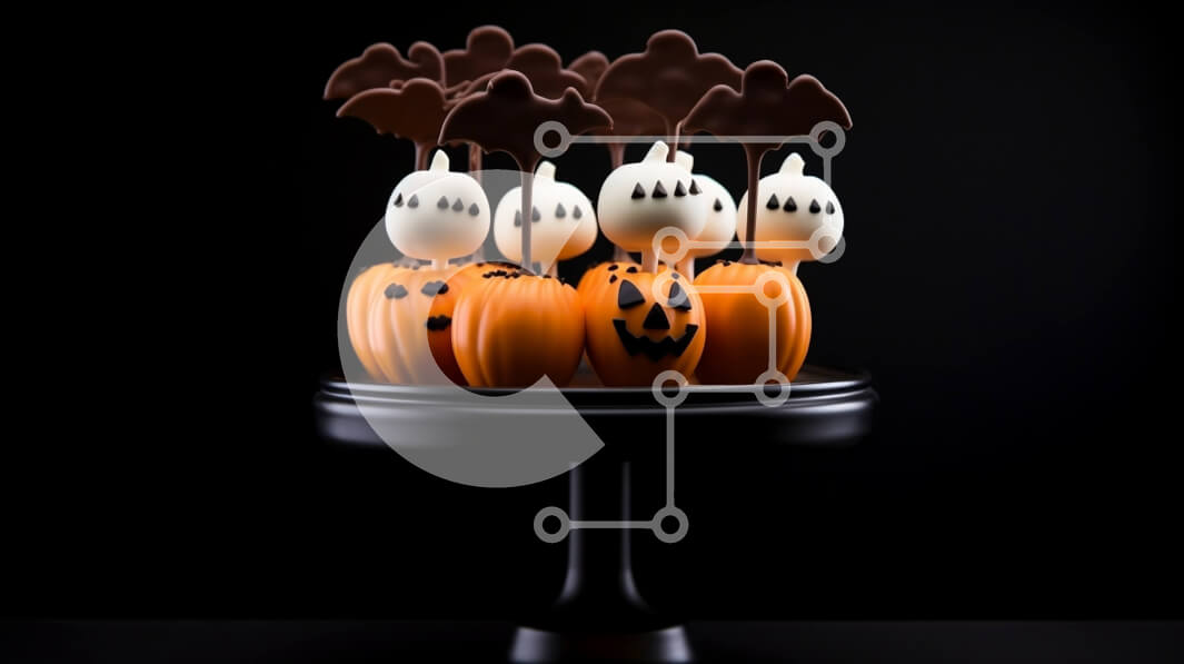 Intra Συλλεκτικό Ξύλινο Παζλ Plywood  4mm - Διακοσμήσεις αποκριών με κολοκύθες και νυχτερίδες Σε Ξύλινο Κουτί - Διαστάσεις: 10x10 cm – 25 κομμάτια