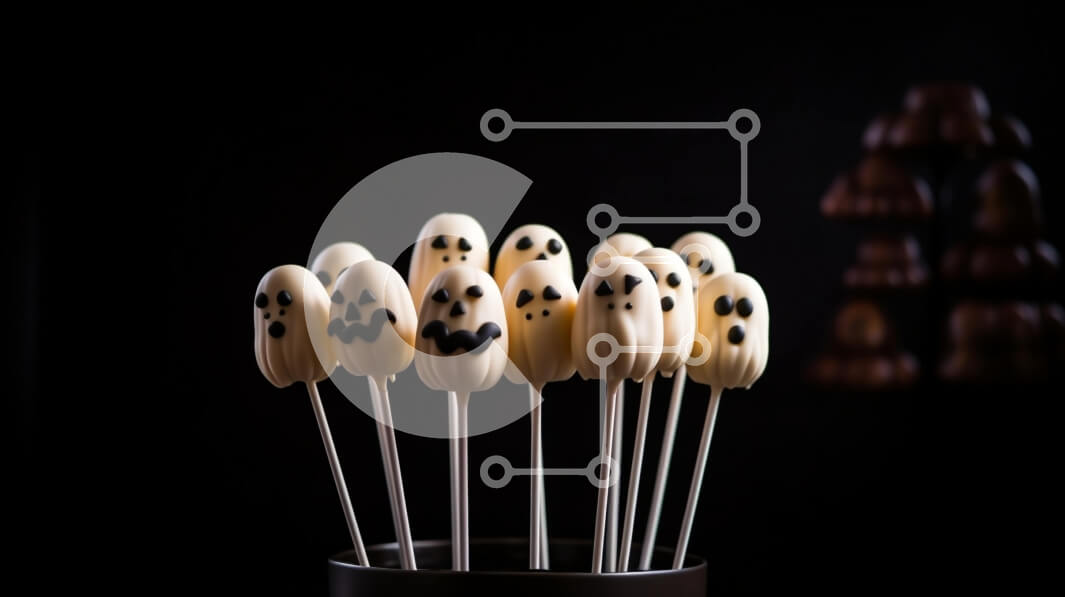 Σετ των 2 Intra Συλλεκτικό Ξύλινο Παζλ Plywood  4mm - Γλειφιτζούρια σε σχήμα φαντάσματος για επιδόρπια αποκριών Σε Ξύλινο Κουτί - Διαστάσεις: 10x10 cm – 25 κομμάτια