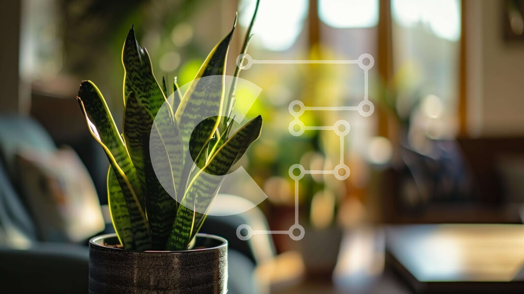 Intra Συλλεκτικό Ξύλινο Παζλ Plywood  4mm - Υγιές φυτό σε γλάστρα στο τραπεζάκι σαλονιού Σε Ξύλινο Κουτί - Διαστάσεις Puzzle: 10x10 cm – 25 κομμάτια