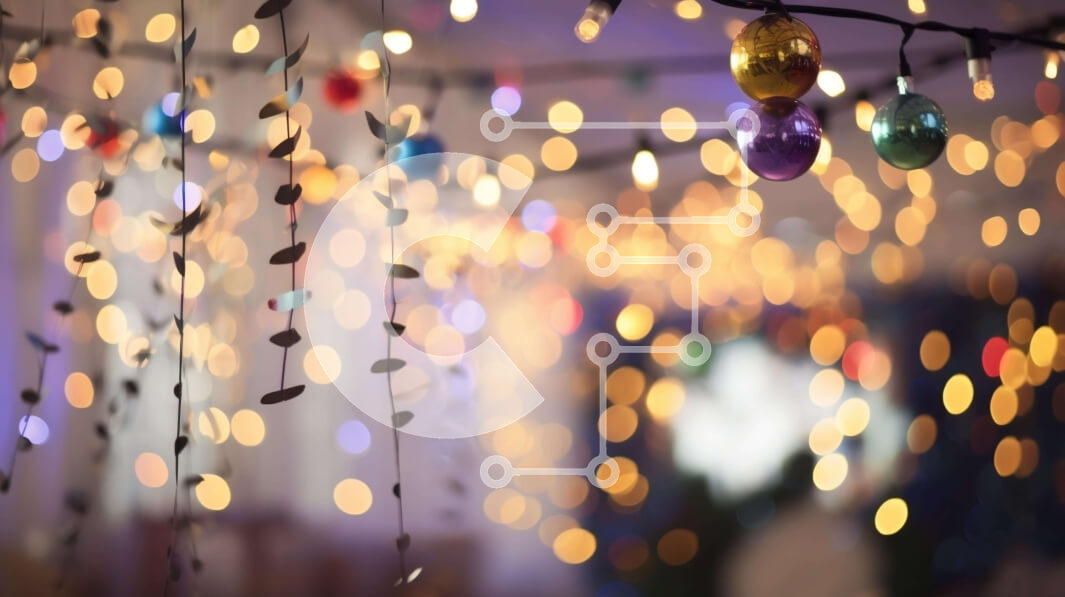 Intra Συλλεκτικό Ξύλινο Παζλ Plywood  4mm - Κομψά και γιορτινά String Lights Σε Ξύλινο Κουτί - Διαστάσεις Puzzle: 10x10 cm – 25 κομμάτια