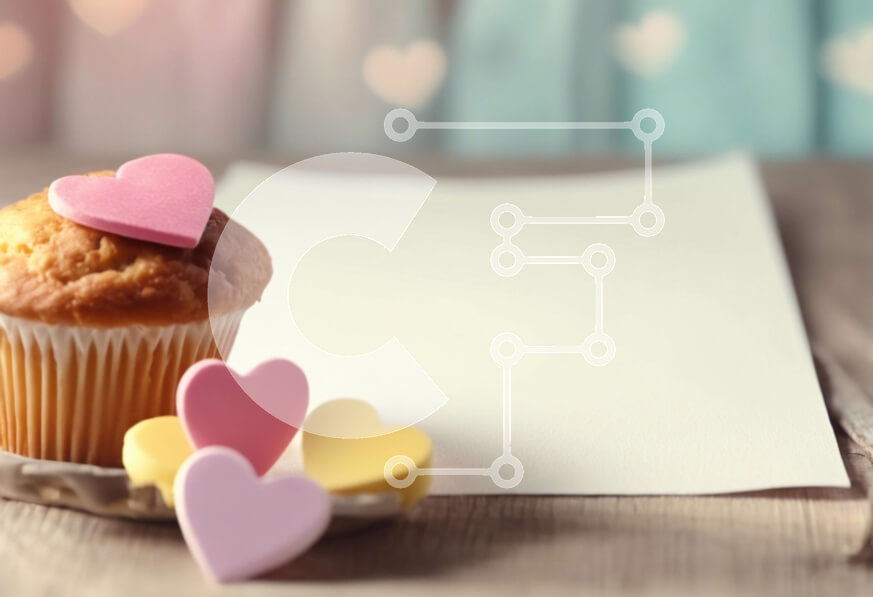 Σετ των 2 Intra Συλλεκτικό Ξύλινο Παζλ Plywood  4mm - Cupcake με καραμέλες σε σχήμα καρδιάς Σε Ξύλινο Κουτί - Διαστάσεις: 10x10 cm – 25 κομμάτια