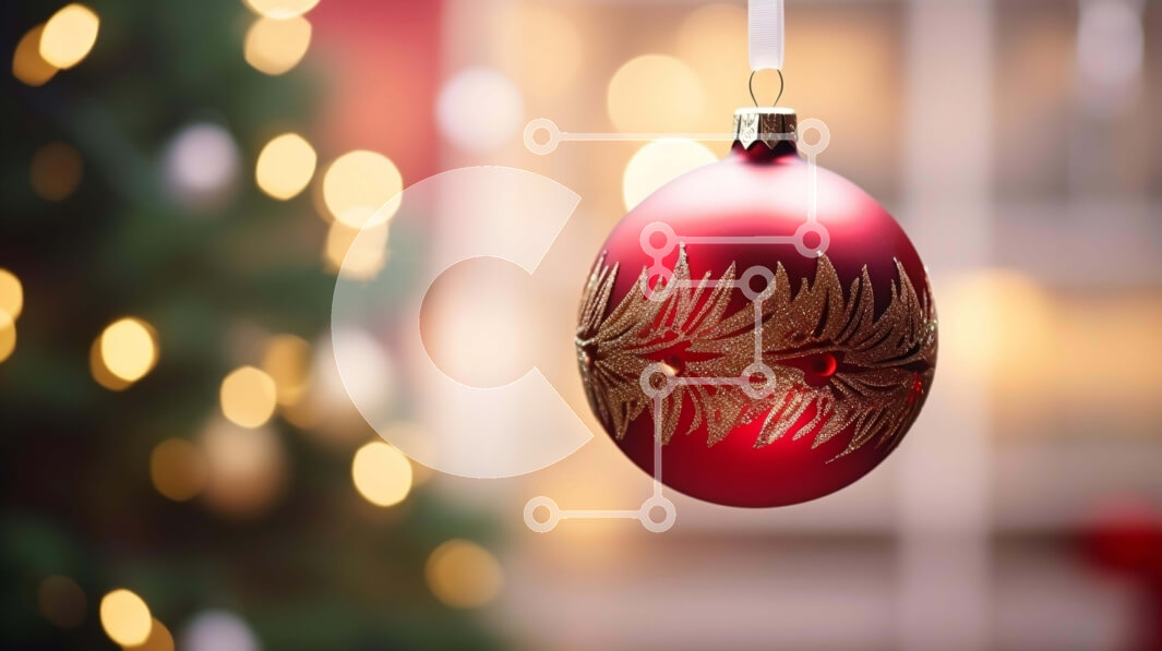 Intra Συλλεκτικό Ξύλινο Παζλ Plywood  4mm - Κόκκινο στολίδι που κρέμεται από την οροφή Σε Ξύλινο Κουτί - Διαστάσεις: 10x10 cm – 25 κομμάτια