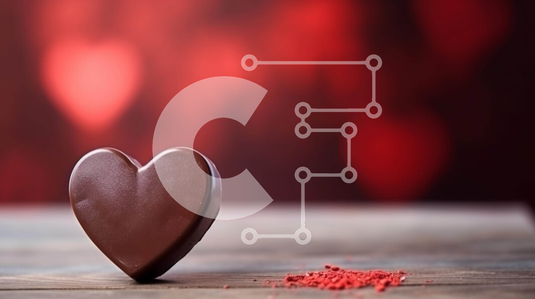 Σετ των 2 Intra Συλλεκτικό Ξύλινο Παζλ Plywood  4mm - Ρομαντική σοκολάτα σε σχήμα καρδιάς για την ημέρα του Αγίου Βαλεντίνου Σε Ξύλινο Κουτί - Διαστάσεις: 10x10 cm – 25 κομμάτια