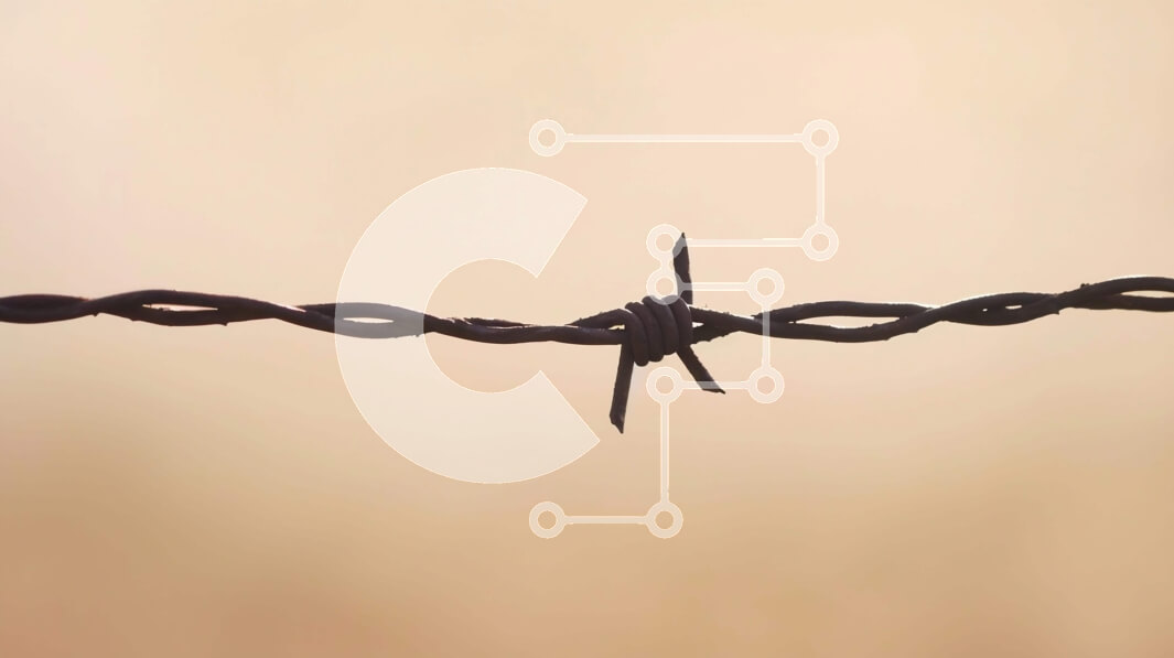 Intra Συλλεκτικό Ξύλινο Παζλ Plywood  4mm - Μαύρο συρματόπλεγμα σε πορτοκαλί φόντο Σε Ξύλινο Κουτί - Διαστάσεις: 10x10 cm – 25 κομμάτια