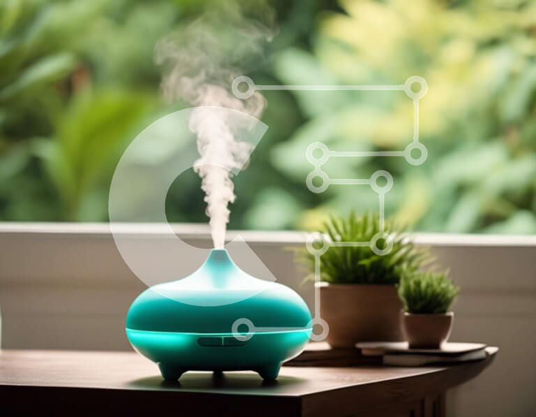 Intra Συλλεκτικό Ξύλινο Παζλ Plywood  4mm - Διαχύτη κιρκίρι σε γαλήνιο εσωτερικό περιβάλλον Σε Ξύλινο Κουτί - Διαστάσεις: 10x10 cm – 25 κομμάτια