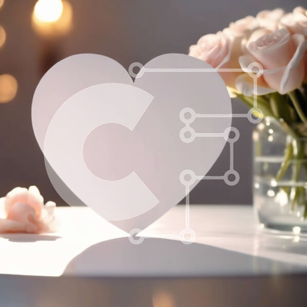 Intra Συλλεκτικό Ξύλινο Παζλ Plywood  4mm - Λευκή Βίβλος Καρδιά με ροζ τριαντάφυλλα Σε Ξύλινο Κουτί - Διαστάσεις: 10x10 cm – 25 κομμάτια