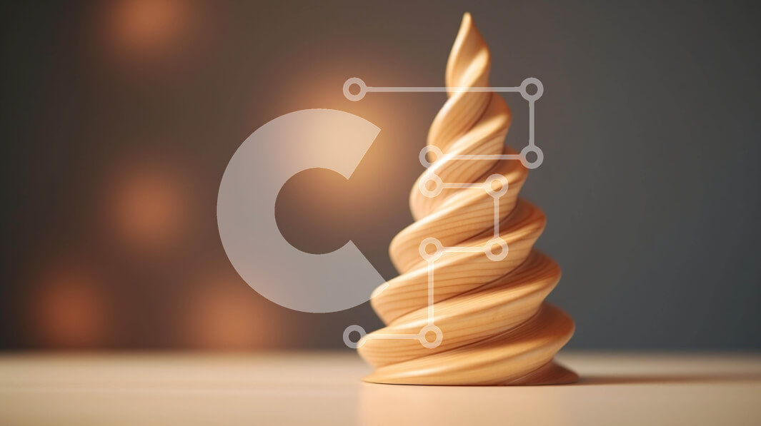 Intra Συλλεκτικό Ξύλινο Παζλ Plywood  4mm - Ξύλινο αντικείμενο σε σχήμα κώνου στο τραπέζι Σε Ξύλινο Κουτί - Διαστάσεις: 10x10 cm – 25 κομμάτια