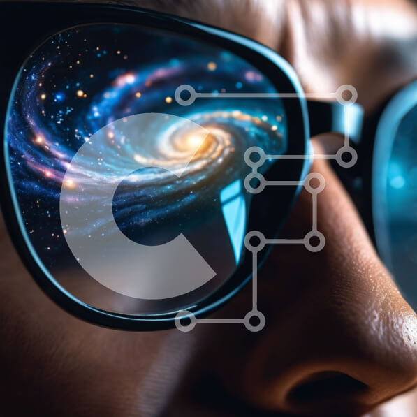 Intra Συλλεκτικό Ξύλινο Παζλ Plywood  4mm - Διαφήμιση Γυαλιών Γαλαξίας Milky Way Σε Ξύλινο Κουτί - Διαστάσεις Puzzle: 10x10 cm – 25 κομμάτια