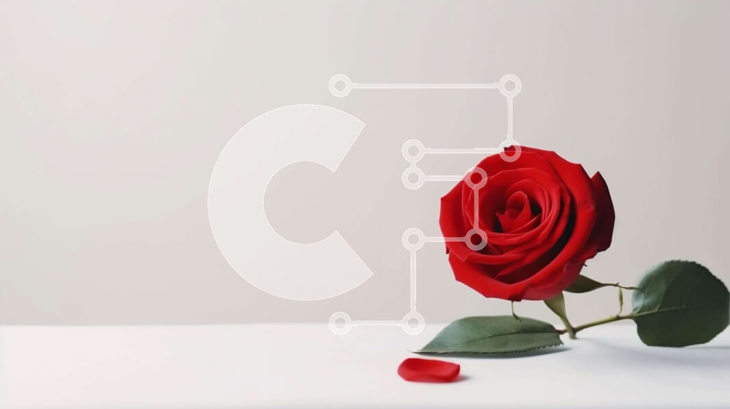 Intra Συλλεκτικό Ξύλινο Παζλ Plywood  4mm - Κόκκινο τριαντάφυλλο σε λευκό τραπέζι Σε Ξύλινο Κουτί - Διαστάσεις Puzzle: 10x10 cm – 25 κομμάτια