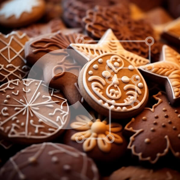 Σετ των 2 Intra Συλλεκτικό Ξύλινο Παζλ Plywood  4mm - Ποικιλία μπισκότων με διάφορα σχέδια και χρώματα Σε Ξύλινο Κουτί - Διαστάσεις: 10x10 cm – 25 κομμάτια