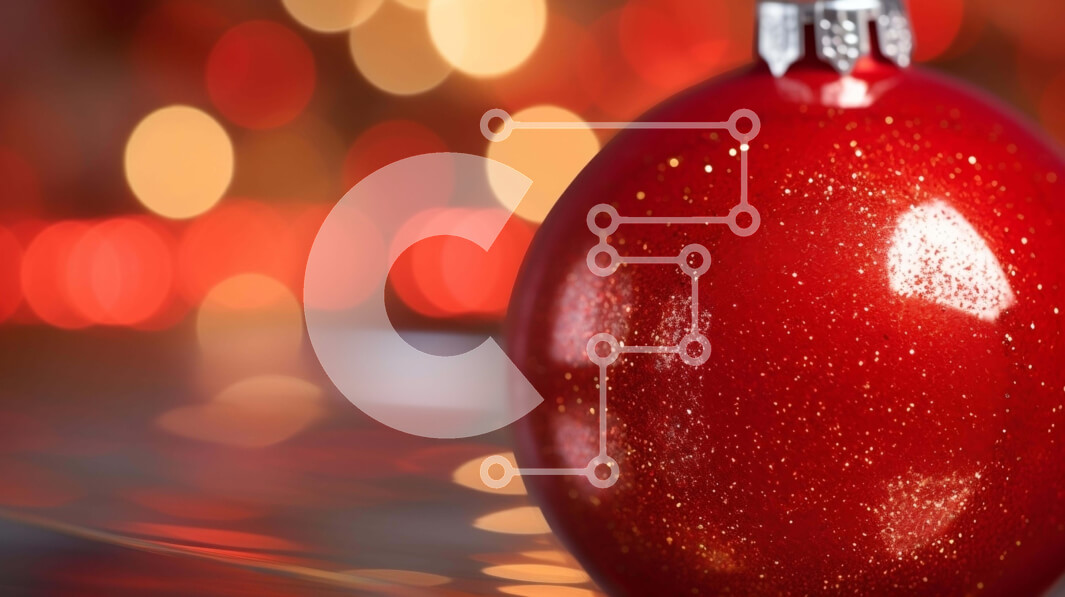 Intra Συλλεκτικό Ξύλινο Παζλ Plywood  4mm - Εορταστική κόκκινη Χριστουγεννιάτικη Μπάλα διακόσμηση σε φωτισμένο φόντο Σε Ξύλινο Κουτί - Διαστάσεις: 10x10 cm – 25 κομμάτια